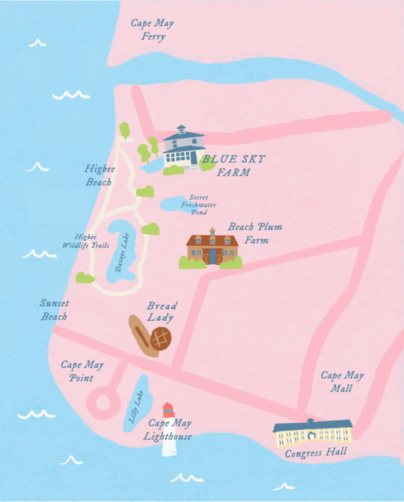 Map of farm and Cape May